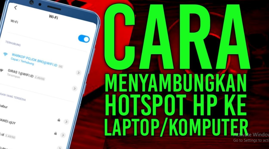 Cara Koneksi Hotspot Hp Ke Laptop Opoto Org