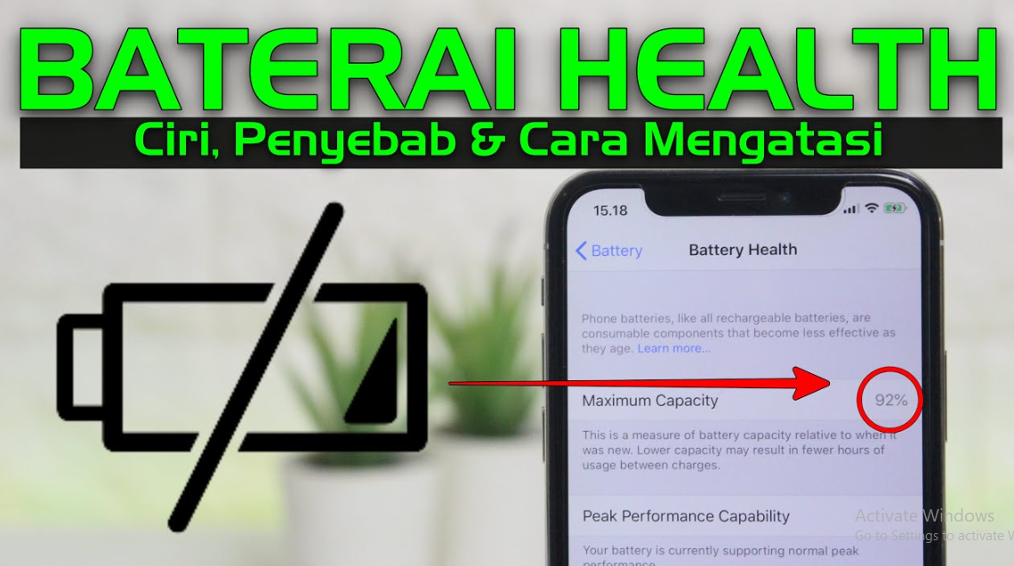 Cara Menaikkan Battery Health iPhone