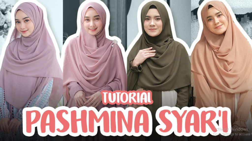 Tutorial Hijab Pashmina Syar'i