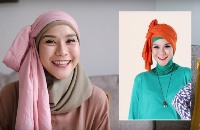 Tutorial Hijab Segi Empat Zaskia Mecca