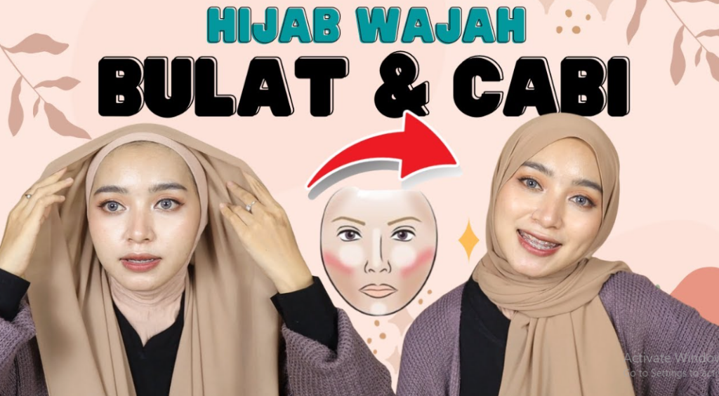 Tutorial Hijab untuk Wajah Bulat Agar Terlihat Tirus