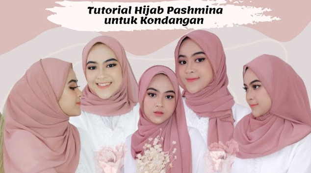 Tutorial Hijab Pashmina Kondangan