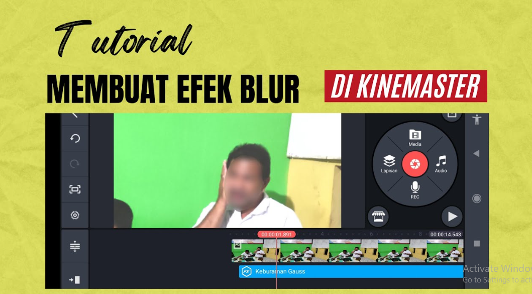 Menggunakan Alat Efek Blur Di Kinemaster