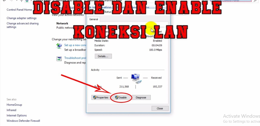 Cara Menonaktifkan Koneksi Internet di PC - opoto.org