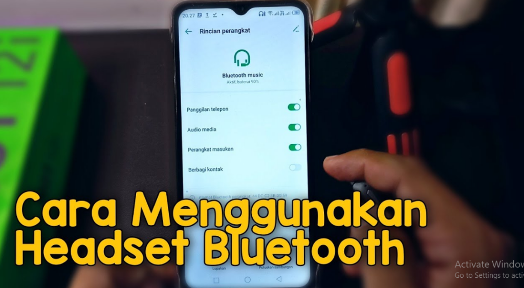 Cara Mengkoneksikan Headset Bluetooth ke HP