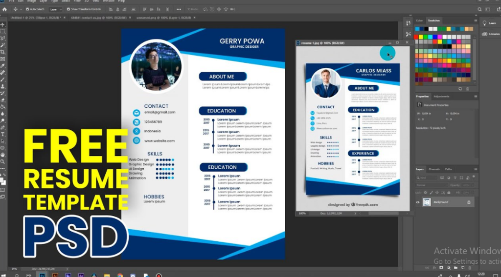 Cara Membuat CV Menggunakan Photoshop CS3