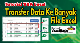 Cara Mengcopy Data Otomatis Menggunakan VBA Macro Excel