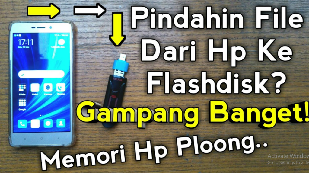 Cara Memindahkan File dari HP ke Flashdisk menggunakan Laptop
