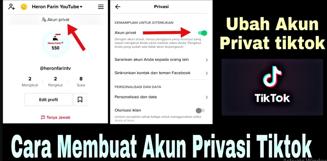 Cara Mengaktifkan Mode Privasi Tiktok Opoto Org